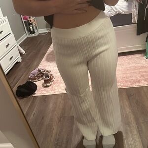 Sincerely Jules Ivory Knit Trousers